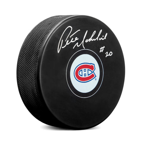 Peter Mahovlich Signed Montreal Canadiens Puck