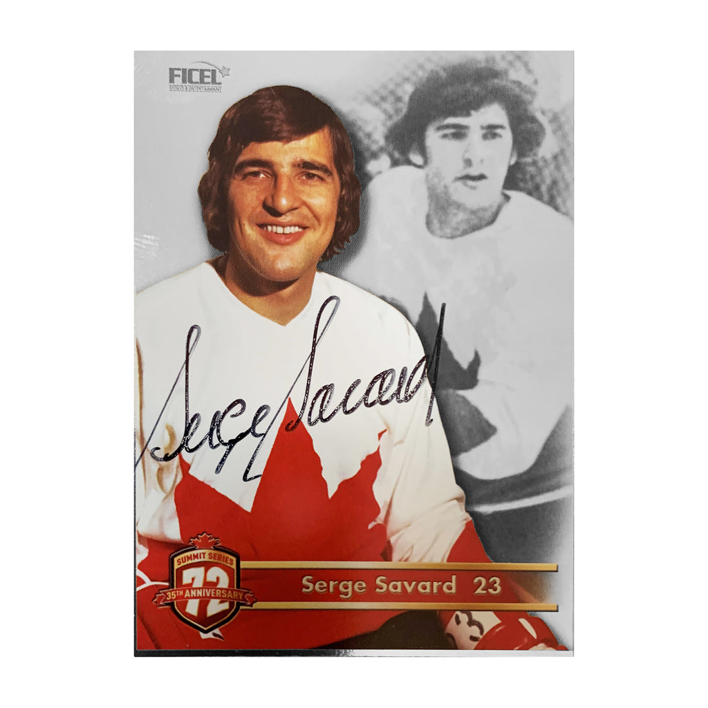 Serge Savard #23 Signed Official 35th Anniversary Team Canada 1972 Car