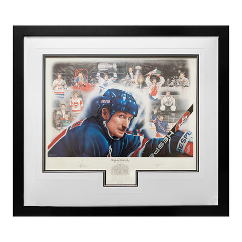 Mark Messier Oilers Signed INS 1984 8x10 Photo Framed Stanley Cup